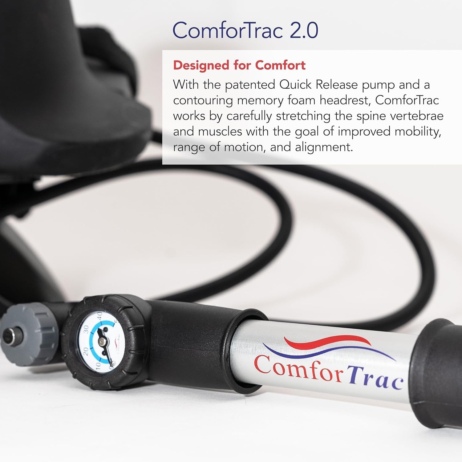 New ComforTrac Deluxe Home Cervical Traction Device Neck Pain Relief Kit Black