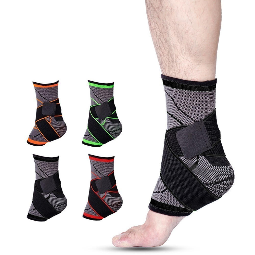 Compression Ankle Brace Support Sleeve Plantar Fasciitis Pain Relief Foot Wrap