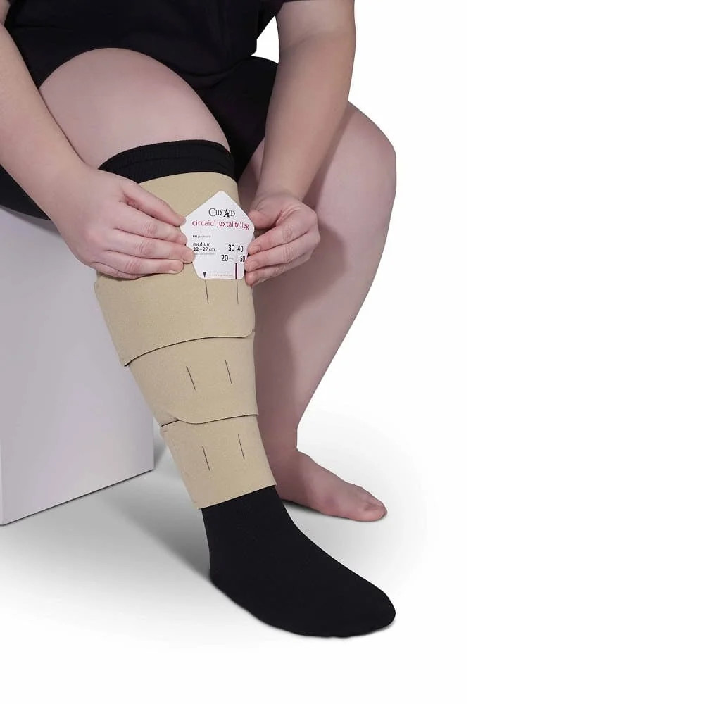 Juxtalite HD Lower Leg Compression Wrap, Adjustable 20-50 mmHg, Breath-O