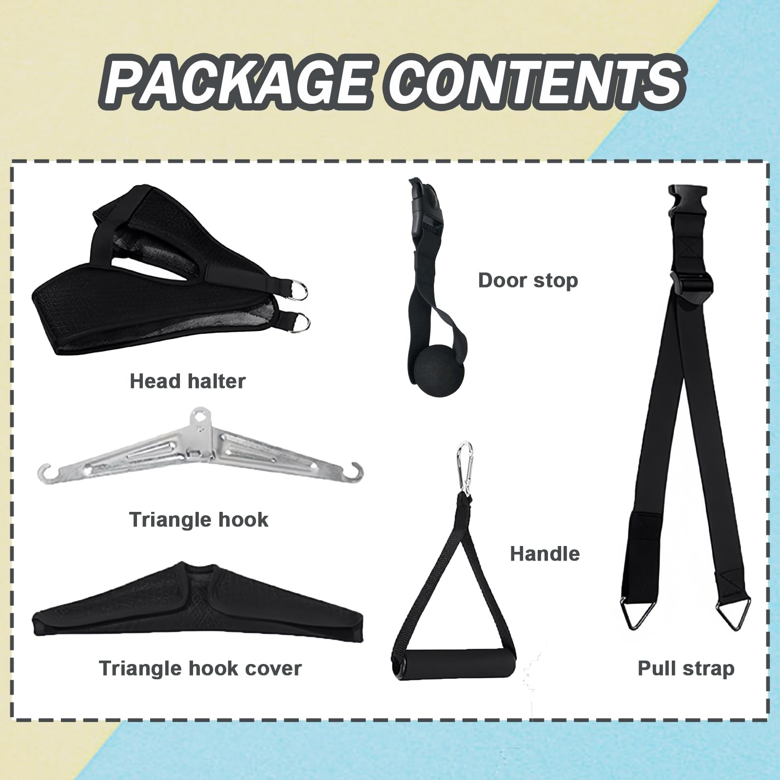 Cervical Neck Traction Hammock Device, Over Door Spine Exerciser Support Brac…