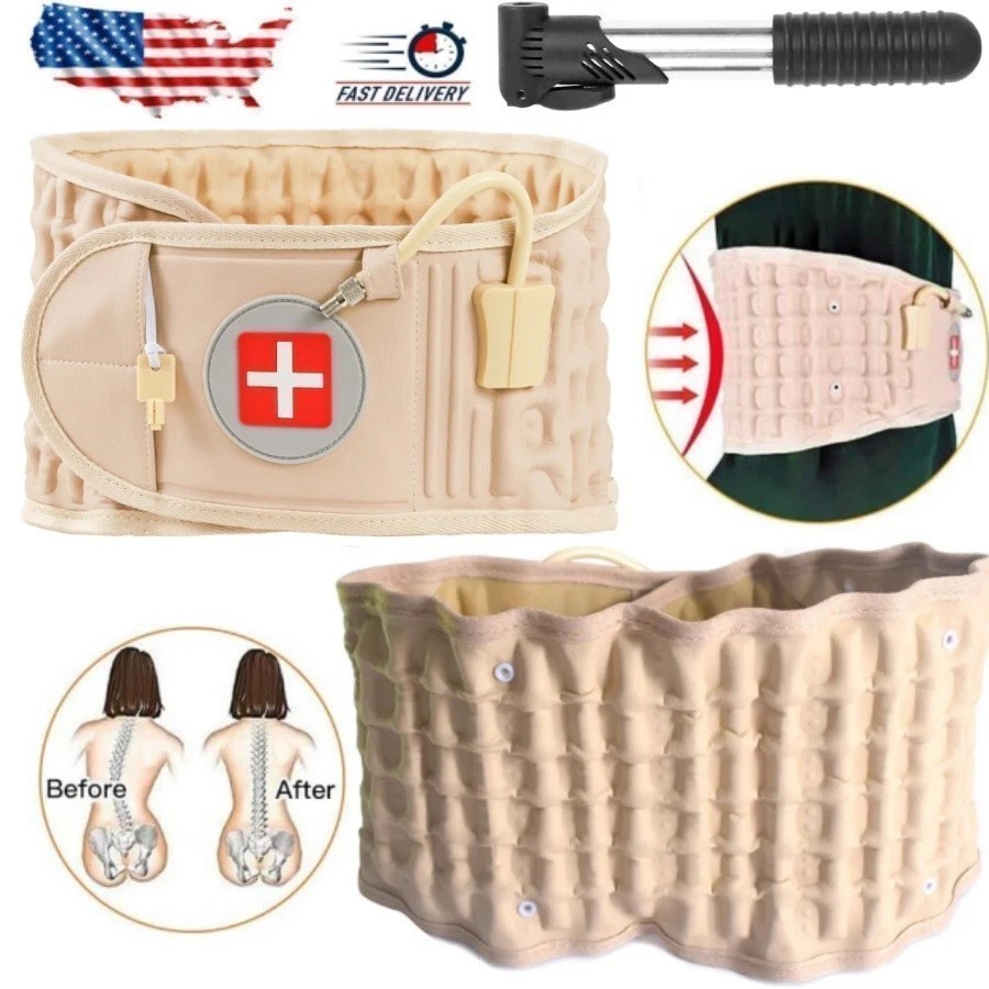 1PC Spine Decompression Back Belt Lumbar Support for Lower Back Pain Relief US