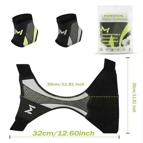 2-Pack Ankle Support Brace,Adjustable Athletic Ankle Support Brace,Enhance Grey