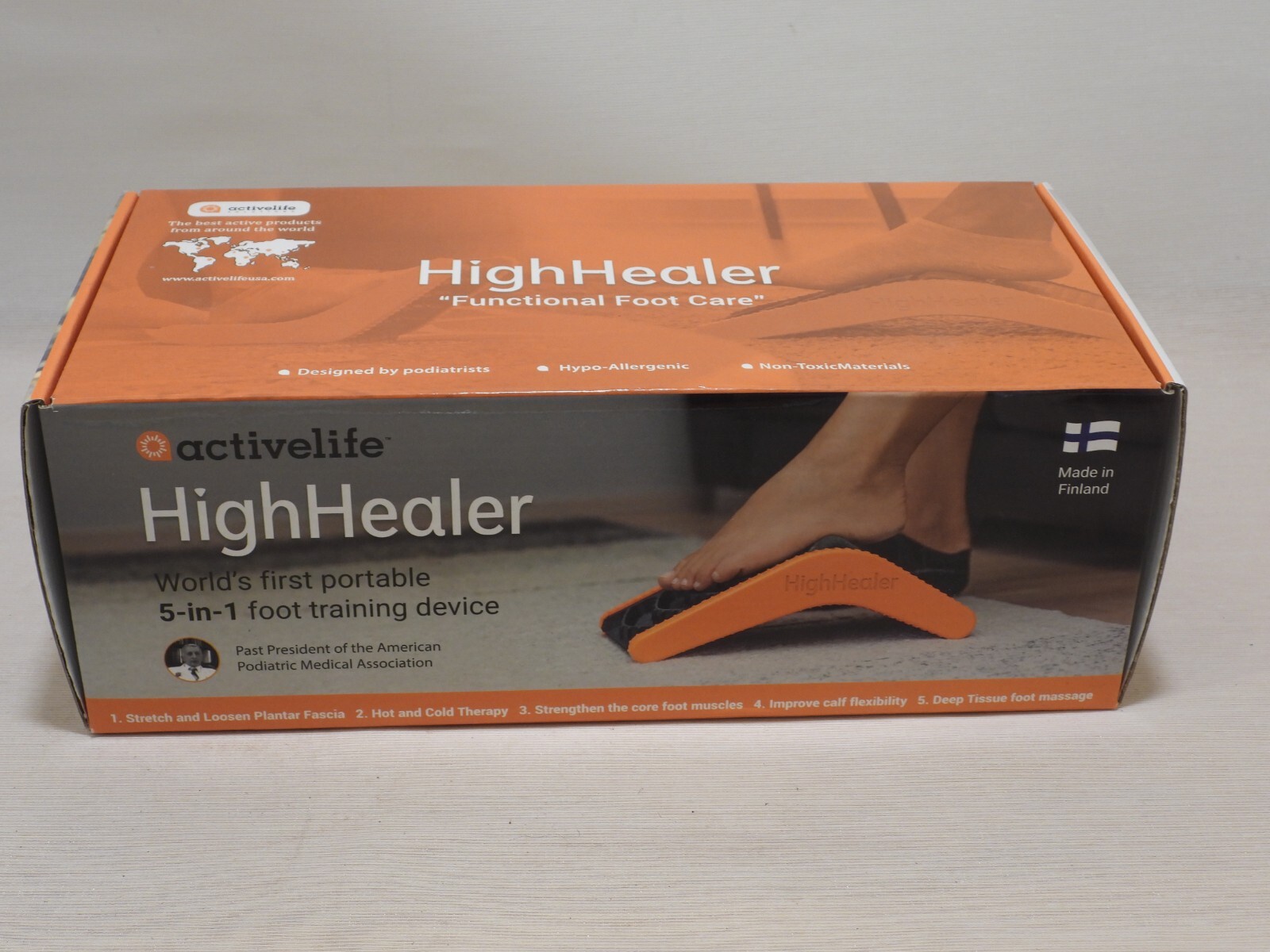 Activelife Highheaqler Foot care NIB 5 in 1 Foot Training Device Finland
