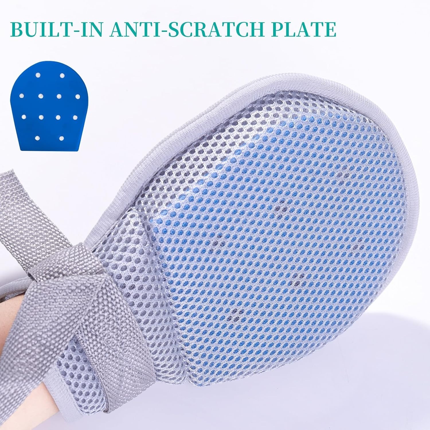 Restraint Gloves 2Pcs, Safety Hand Mitts for Dementia Child, Control Small