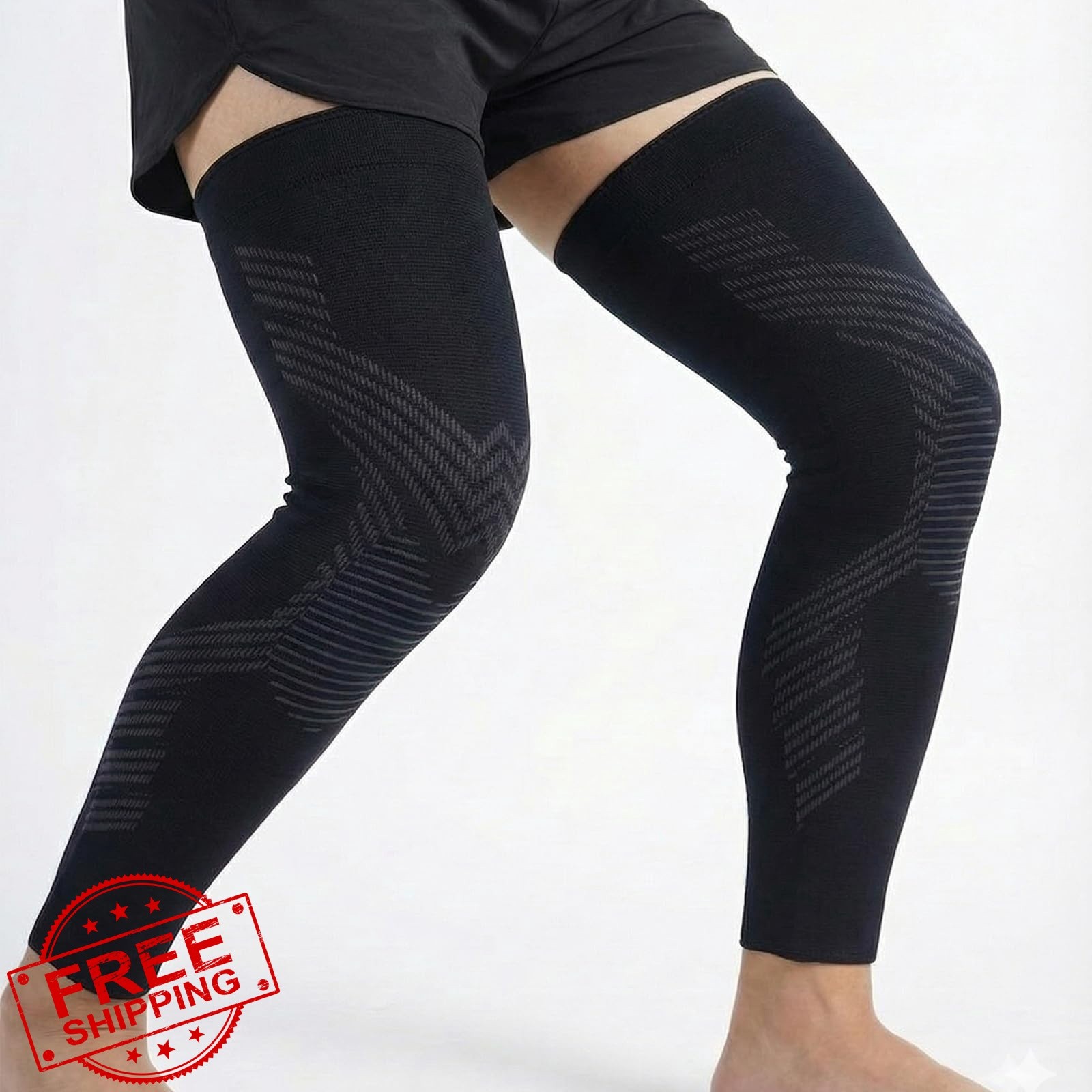 NuCamper compression leg sleeves black 3XL
