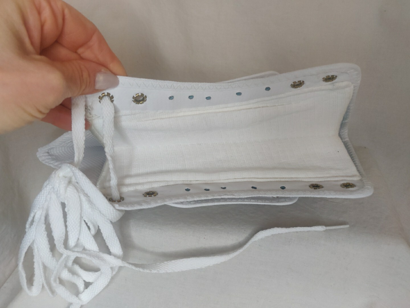 SWEDE-O Ankle Lok Brace Size XXL (US Sz 15+) White Lace/Strap