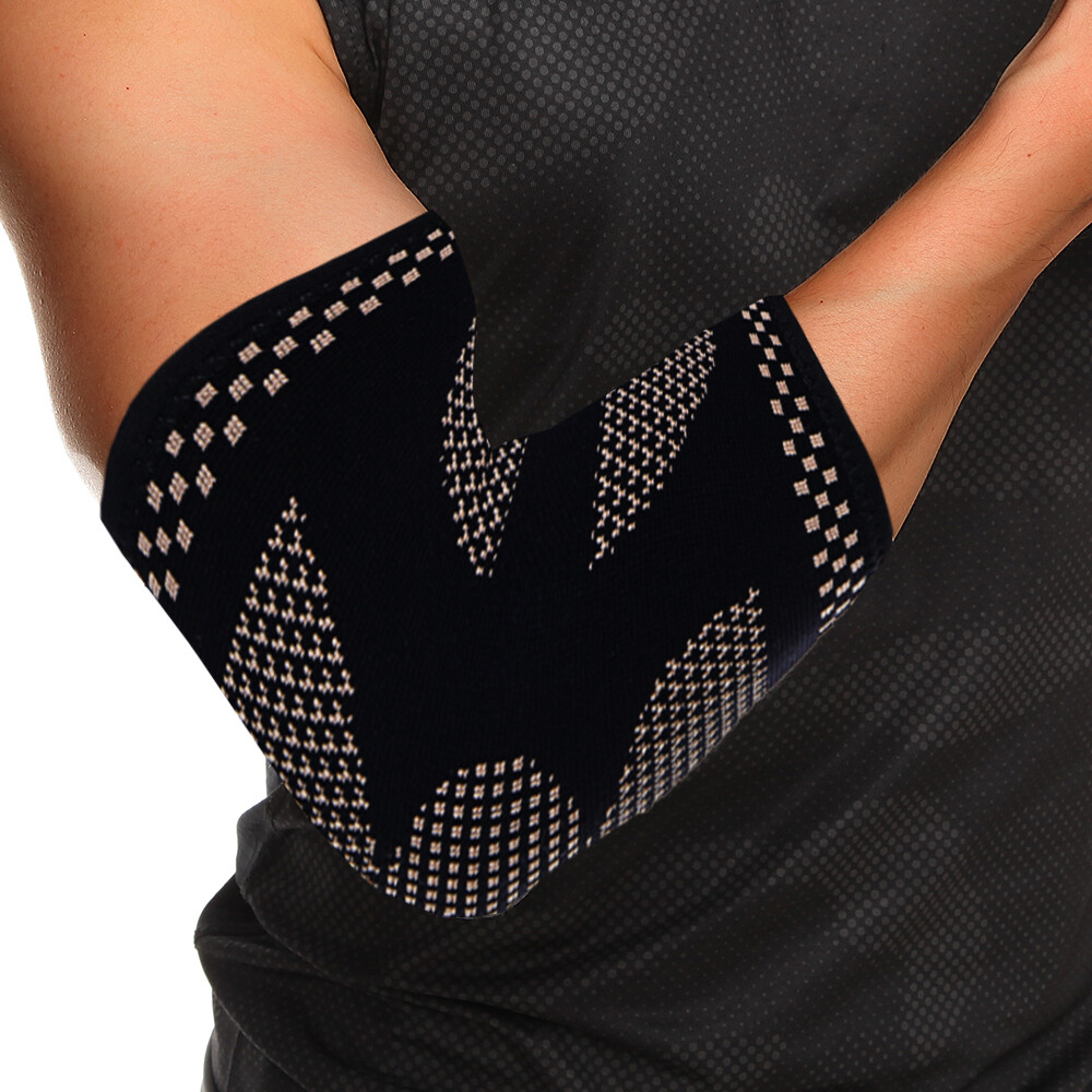 Copper Elbow Brace Compression Sleeves Arm Support Tendinitis Joint Pain Relief