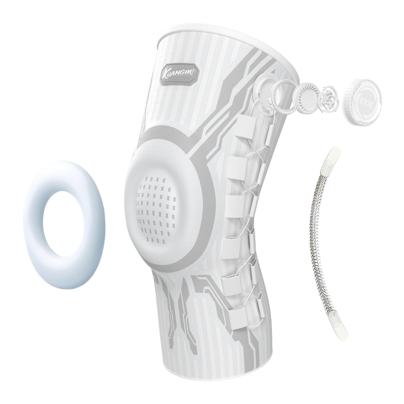 Kuangmi Knob Knee Brace for Pain Relief, Knee Support with Patella Gel Pad S…