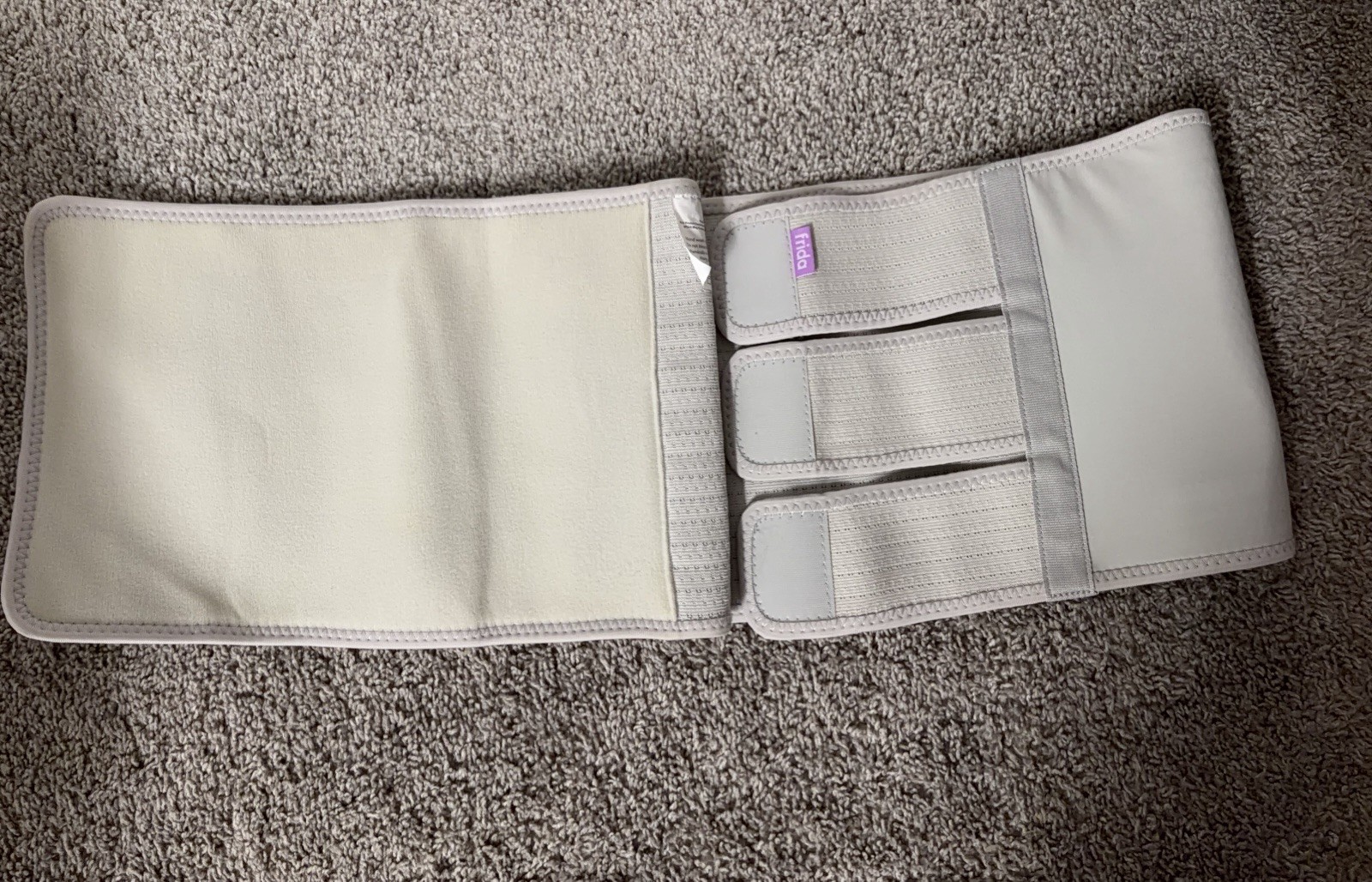 Frida Mom Adjustable Postpartum Abdominal Support Binder One Size Gray