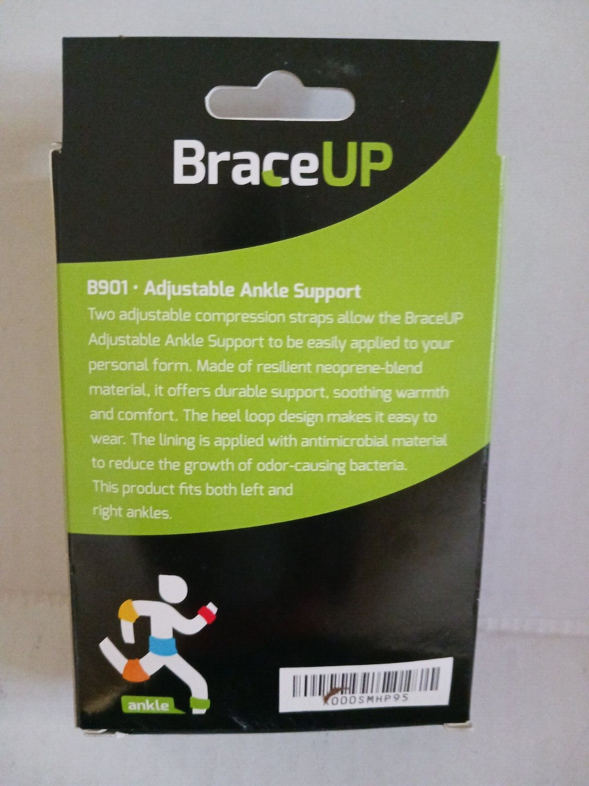 Brace-Up Ankle Support Brace, One Size Adjustable NIB