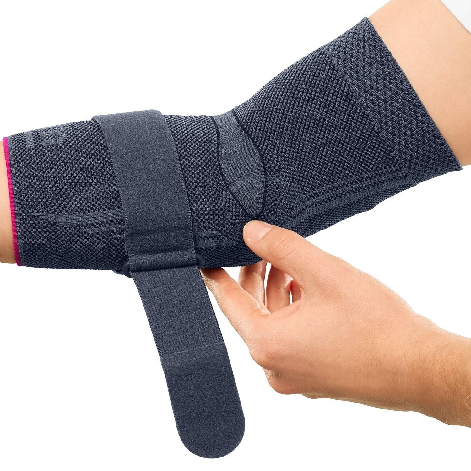 Medi Epicomed Elbow Support w/Accu Pressure Silicone Insert Silver III K400213