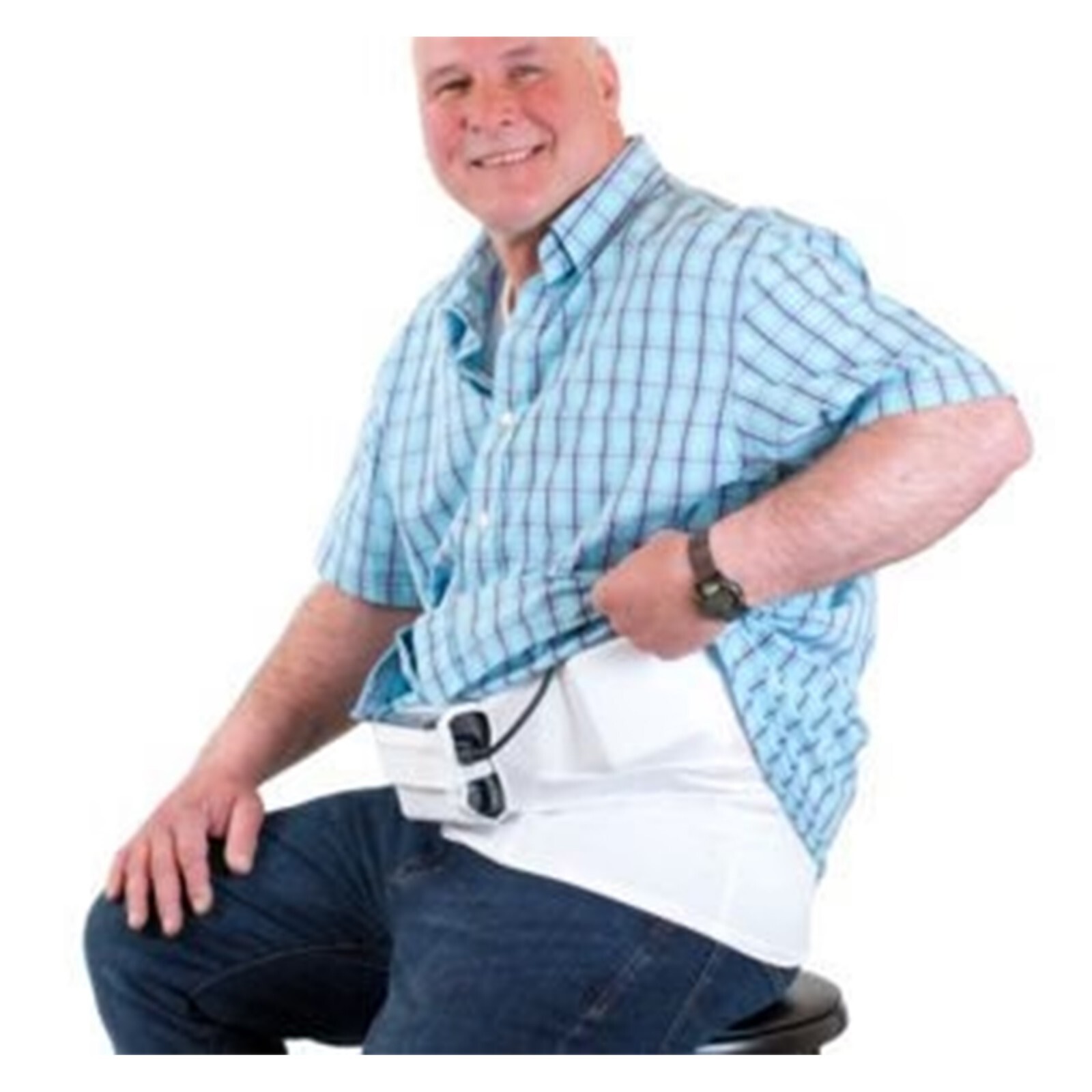 LVAD HeartMate Men’s Tank Top – Comfortable White Tops for LVAD Wear, S to 3XL