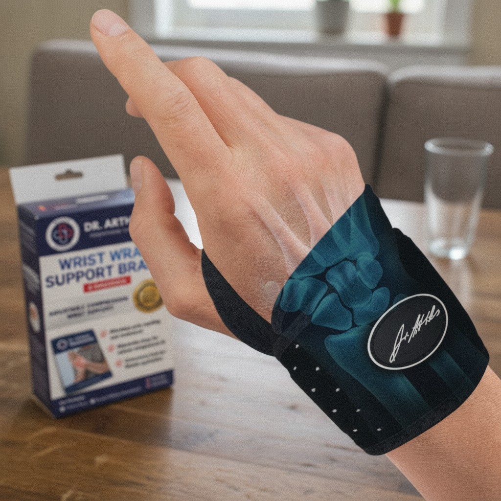 Comfortable & Breathable Wrist Wrap for Carpal Tunnel, Injuries, Adjustable Fit
