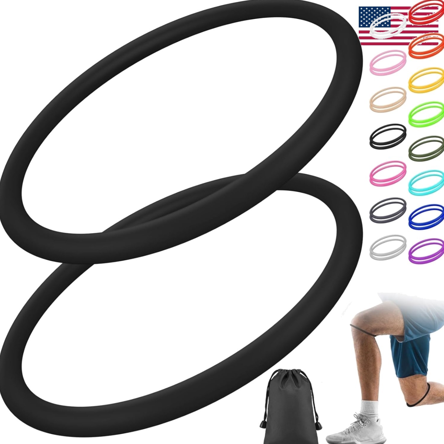 Comfortable Patella Tendon Knee Brace Strap for Running & Basketball – Black, L
