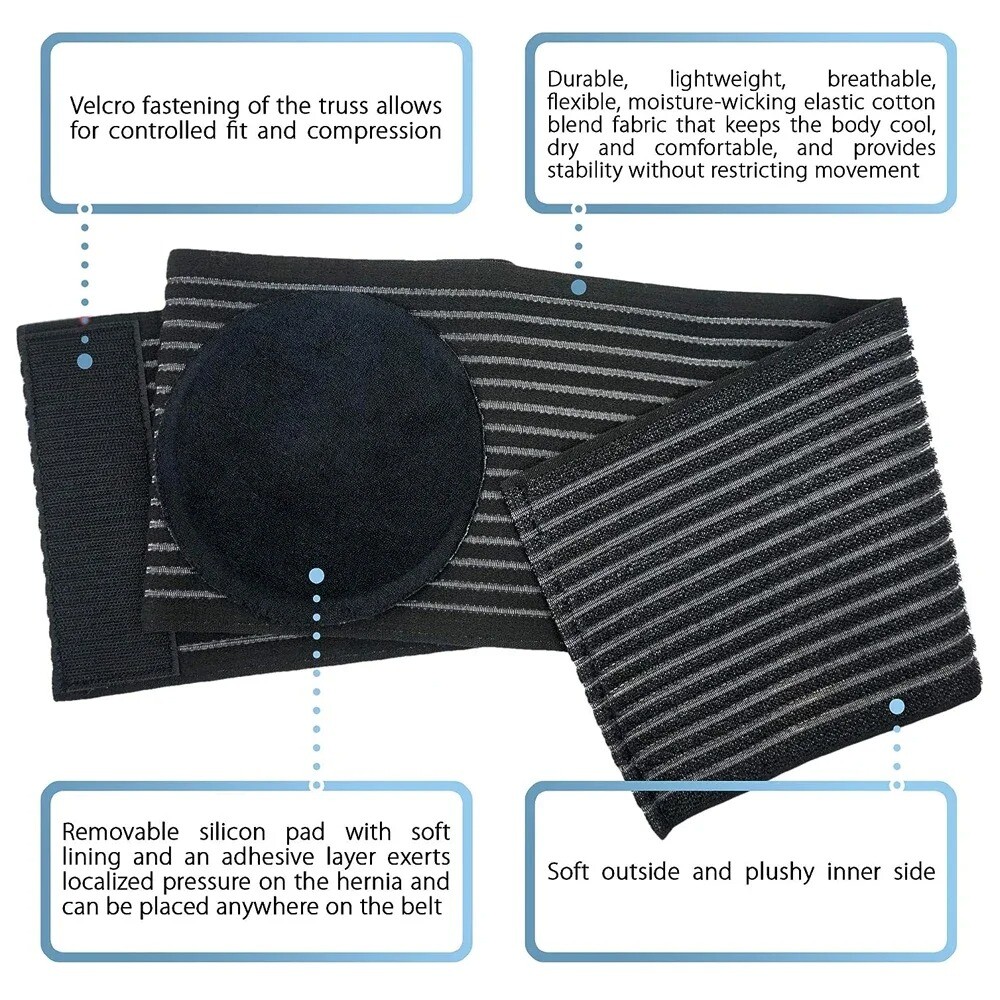 Unisex Umbilical Hernia Belt Abdomen Support Bands Compression Belly Control US