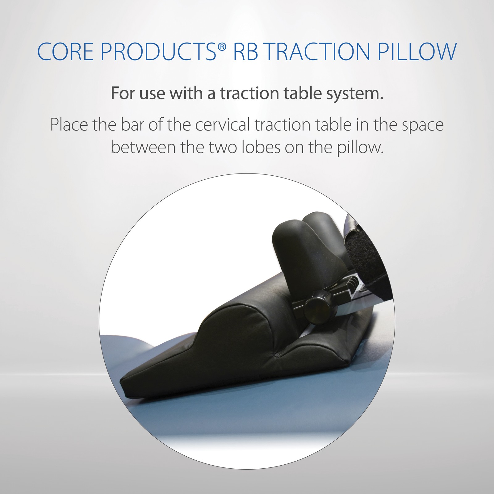 Core Products RB Traction Cervical Support Pillow For Neck Traction Table