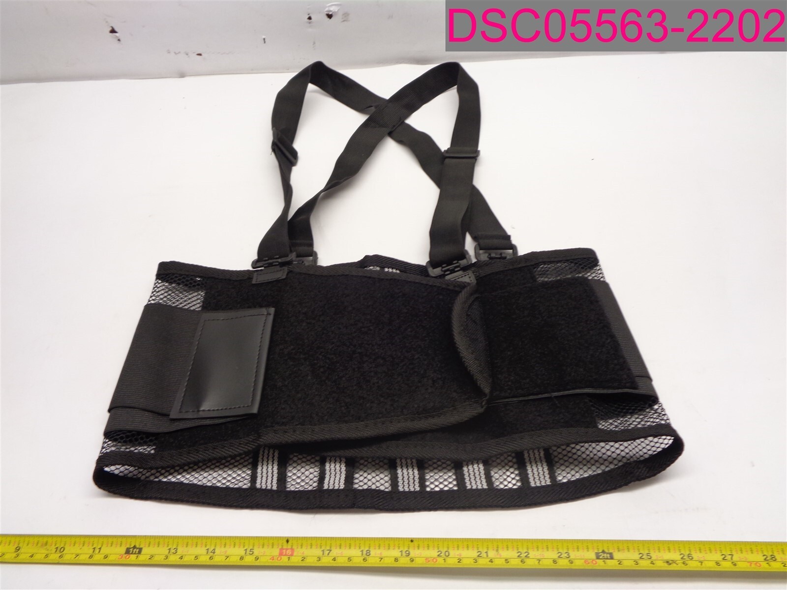 Back Support Belt Mesh Black Large 290-440