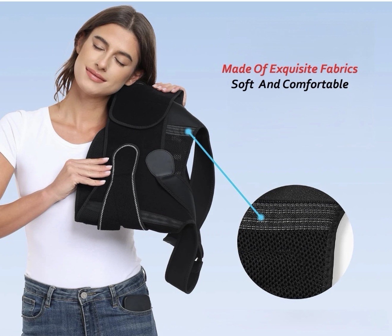 NEW~ Enthra Back Brace Posture Corrector Lower Back Pain Spine Vertica Medium