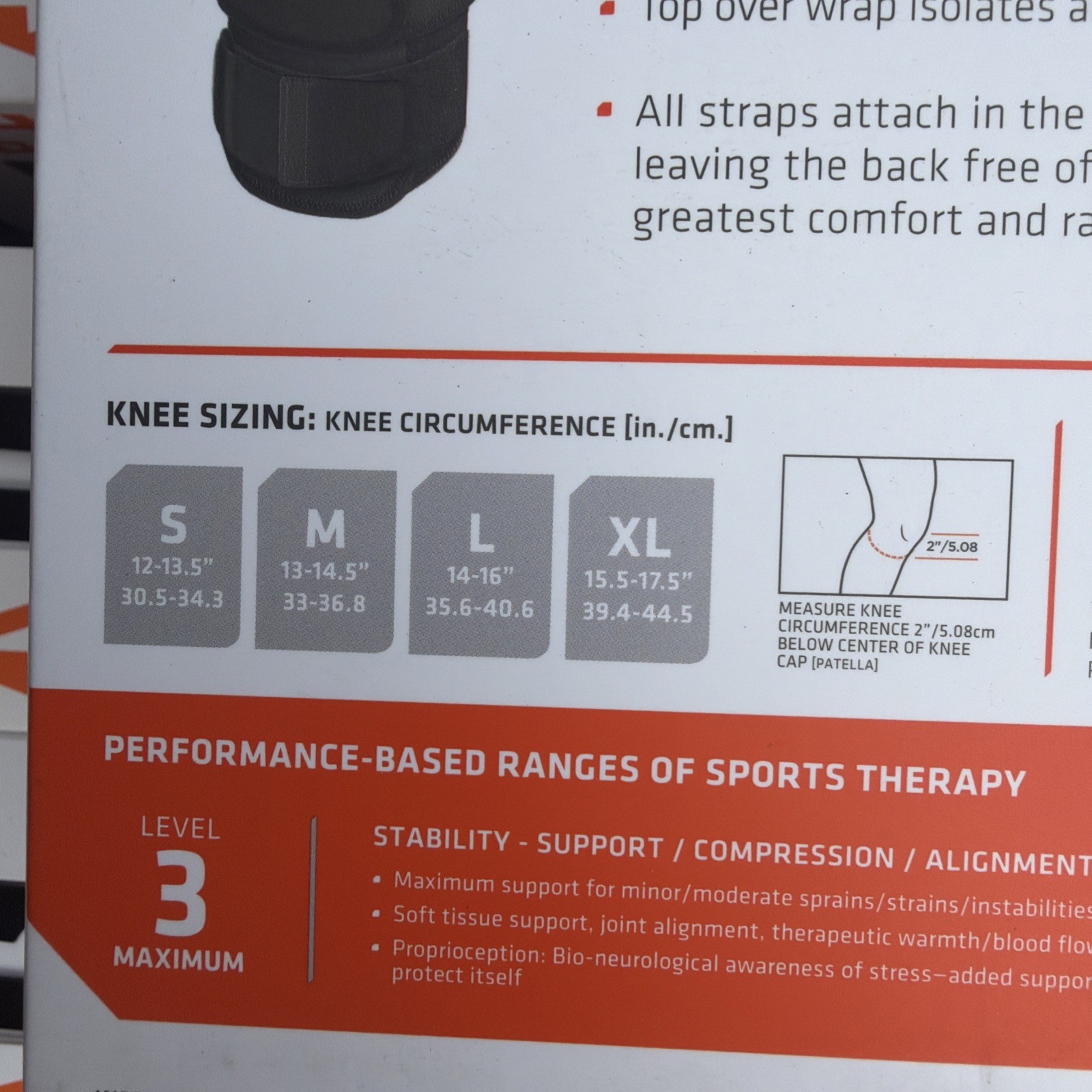 Shock Doctor Level 3, Dual Wrap Knee Brace with Hinges, size small 12-13.5