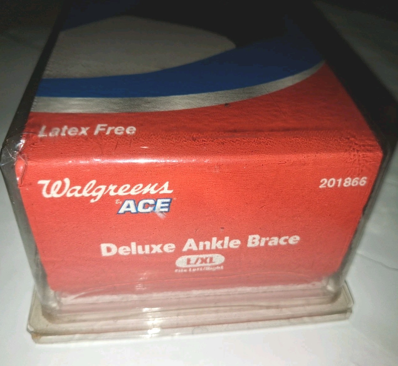 NEW IN PACKAGING Walgreens by ACE Deluxe Laced ankle brace size L/XL