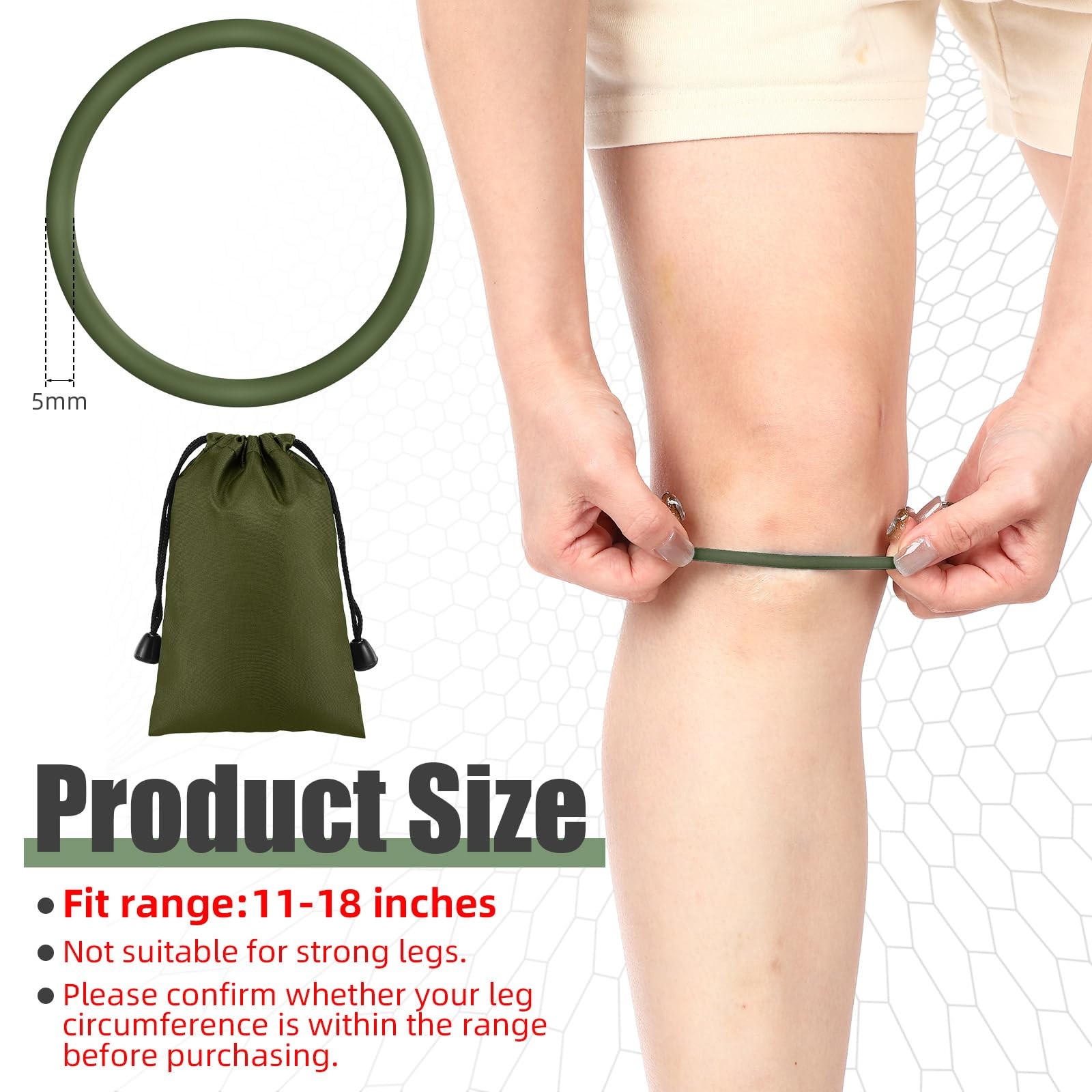 Foilswirl Silicone Patella Knee Band for Basketball Patella Tendon Support Kn…