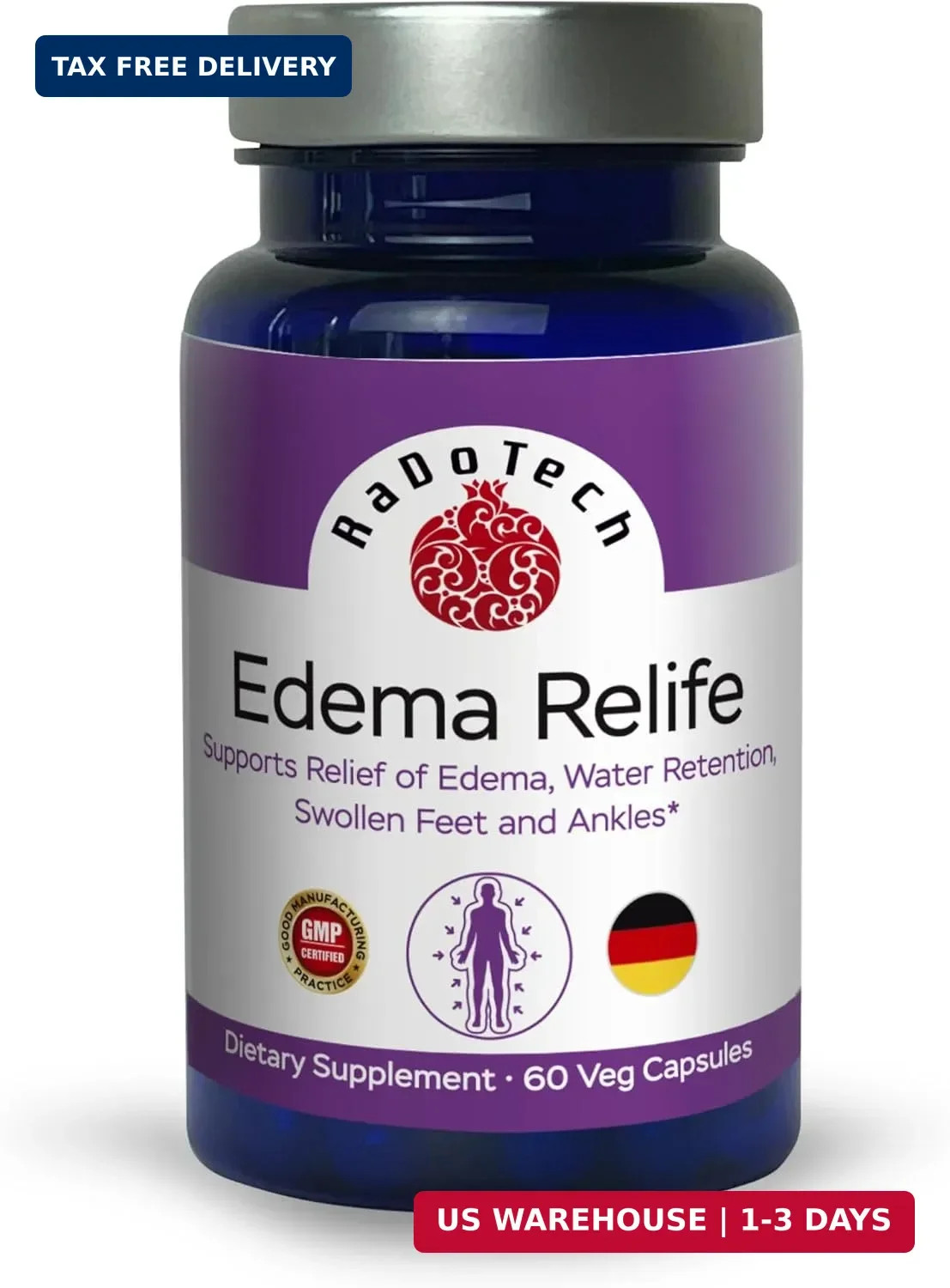 Edema Relife Support Relief of Edema, Water Retention, Swollen Feet and Ankles 6