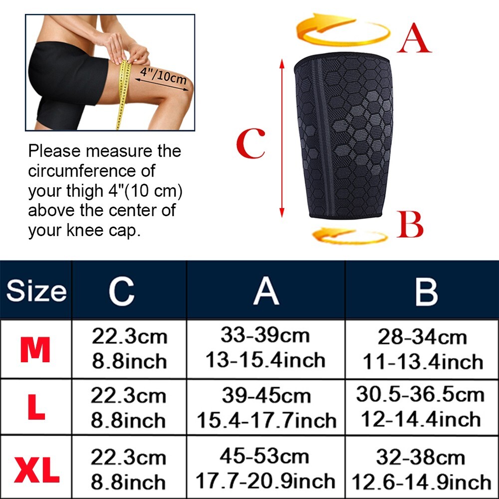 Compression Brace Leg Support Hip Sciatica Nerve Pain Relief Thigh Hamstring Gym