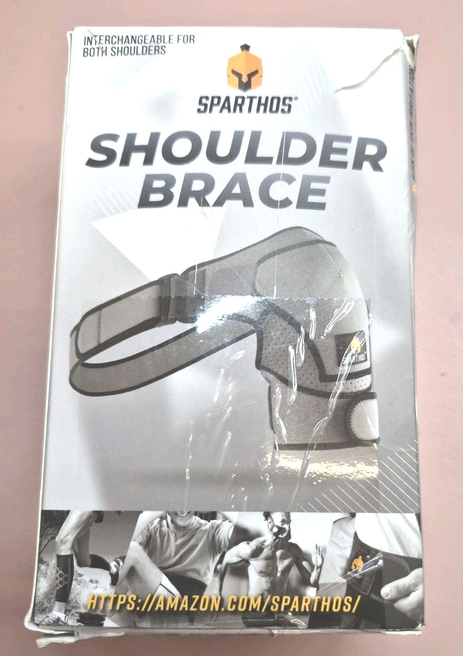 ****Sparthos Shoulder Brace/Adjustable Support Sleeve for Torn Rotator Cuff,