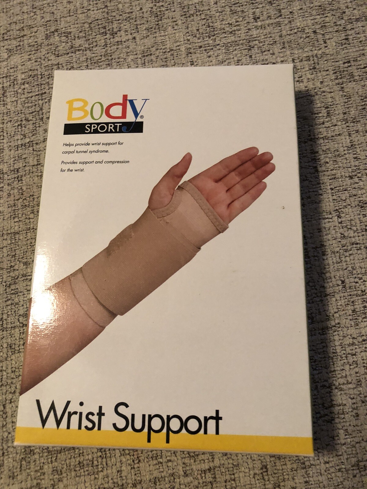 Body Sport Wrist Support, Left, XL (4″ – 5″) Beige