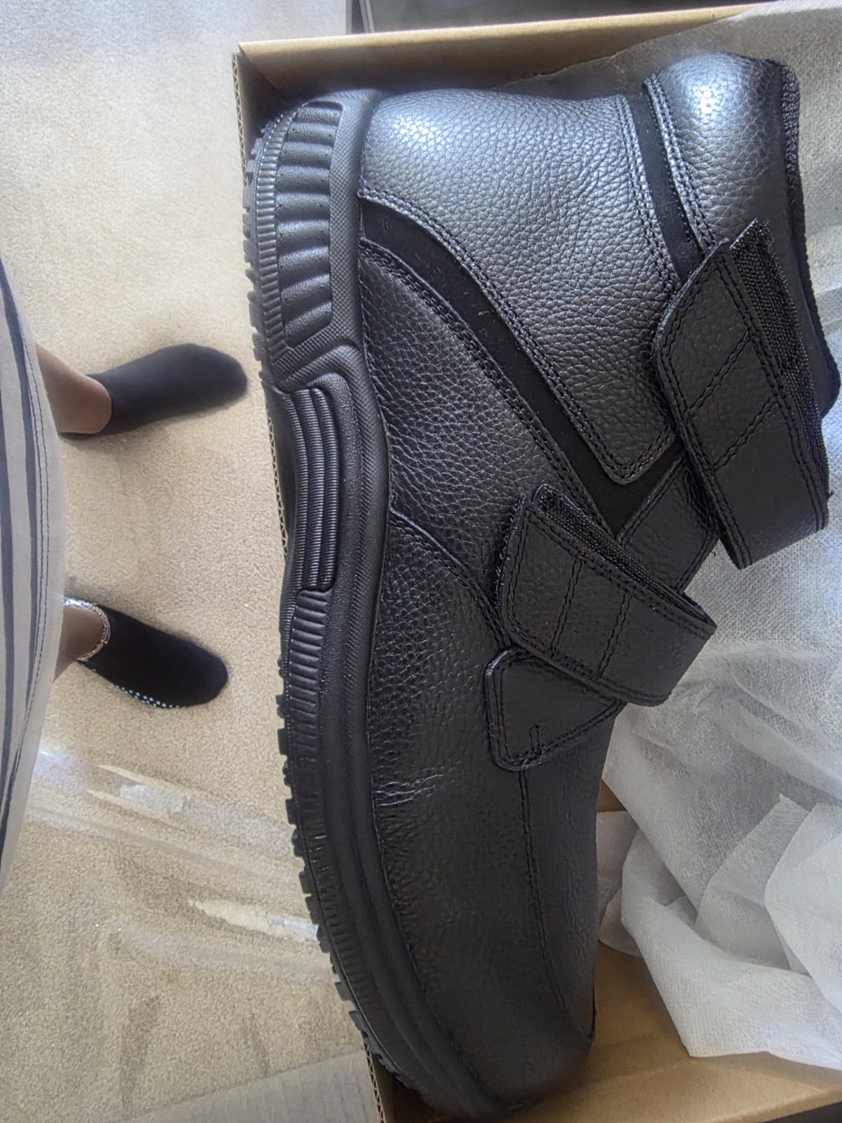 Orthofeet Black Orthopedic Boot Arch Support w/ Arch Booster Spacers Size 12