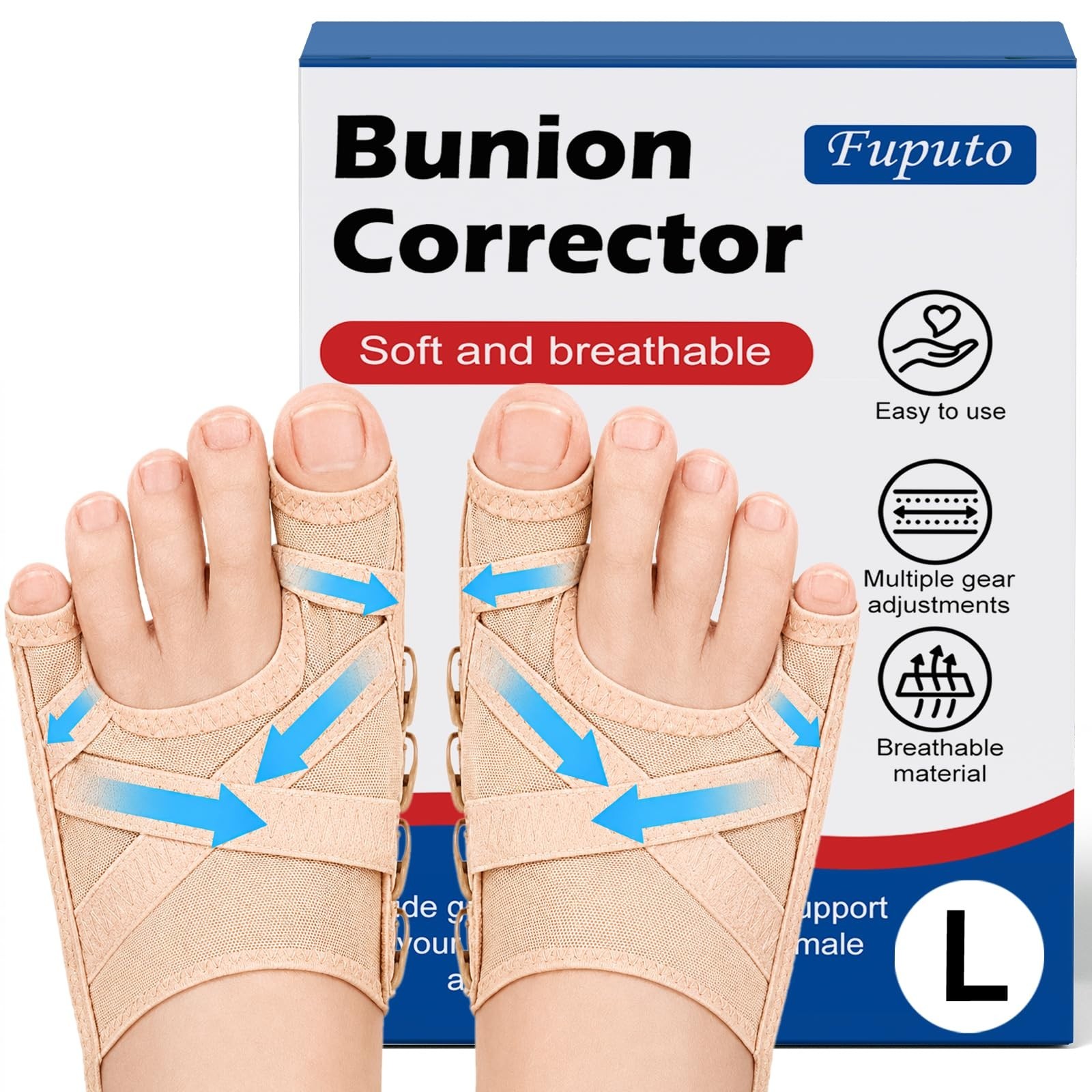 Adjustable Bunion Corrector Sleeve – Breathable Hallux Valgus Support for Day/Ni