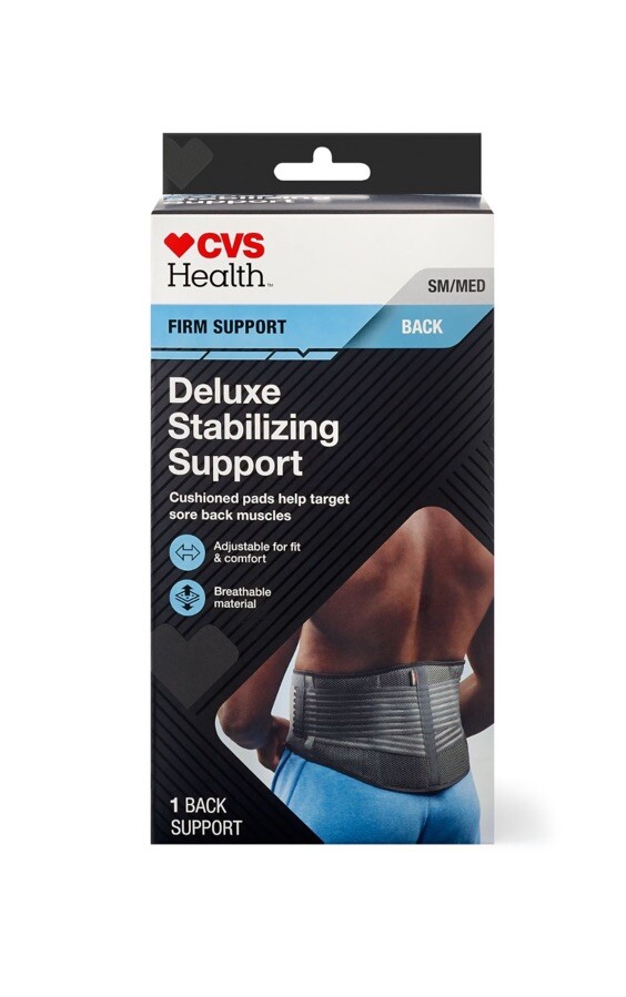Firm Support Back Deluxe Stabilizing Support: Size SM/MED