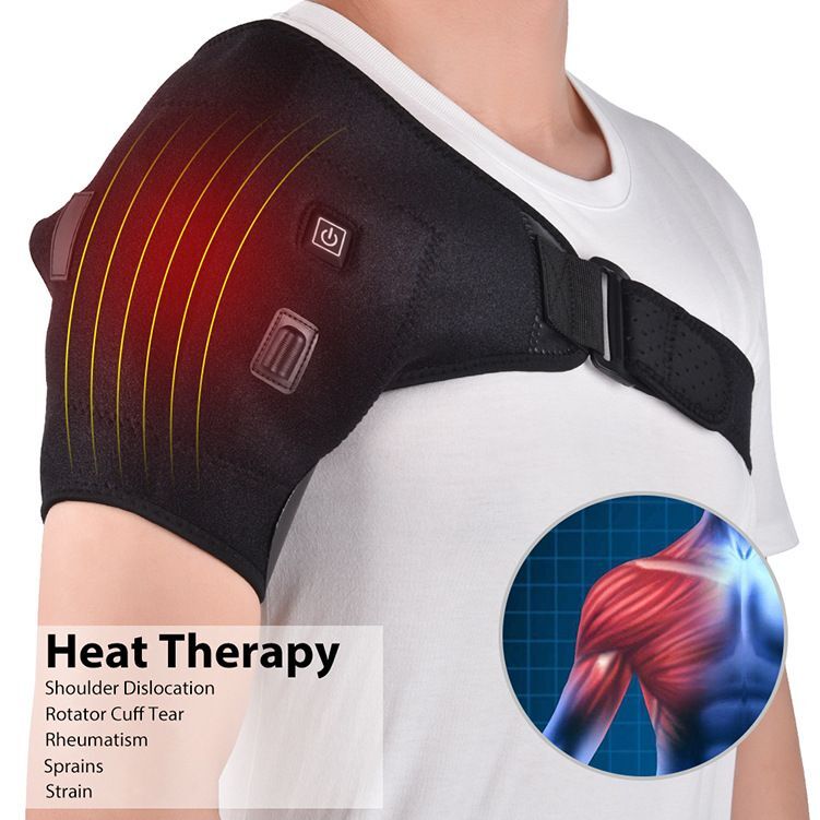 USB Heated Shoulder Massager Shoulder Brace Heating Pad For Knee Elbow Shoulder
