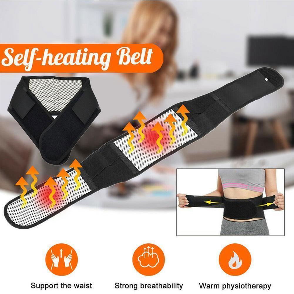Magnetic Self Heating Back Support Brace Lumbar Lower Waist Belt for Pain Relief