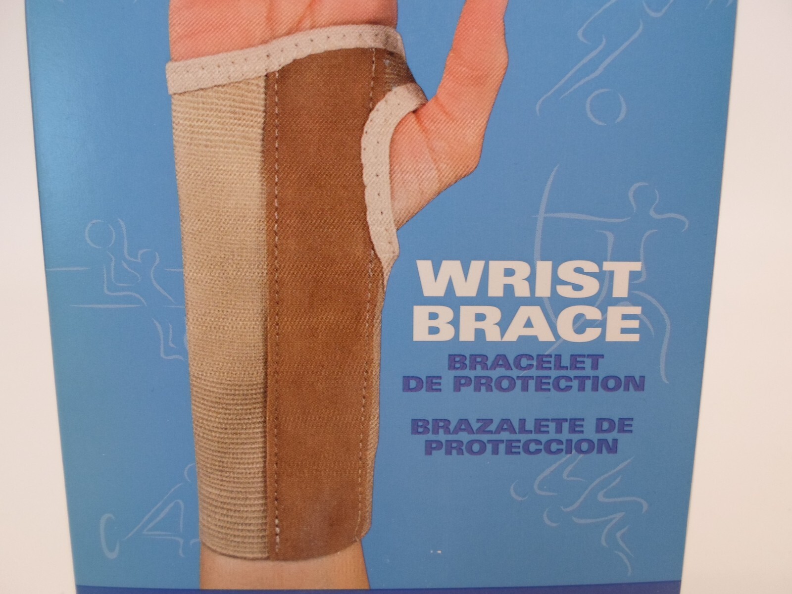 Sport Aid Wrist Brace Color-Beige, Left Hand XL