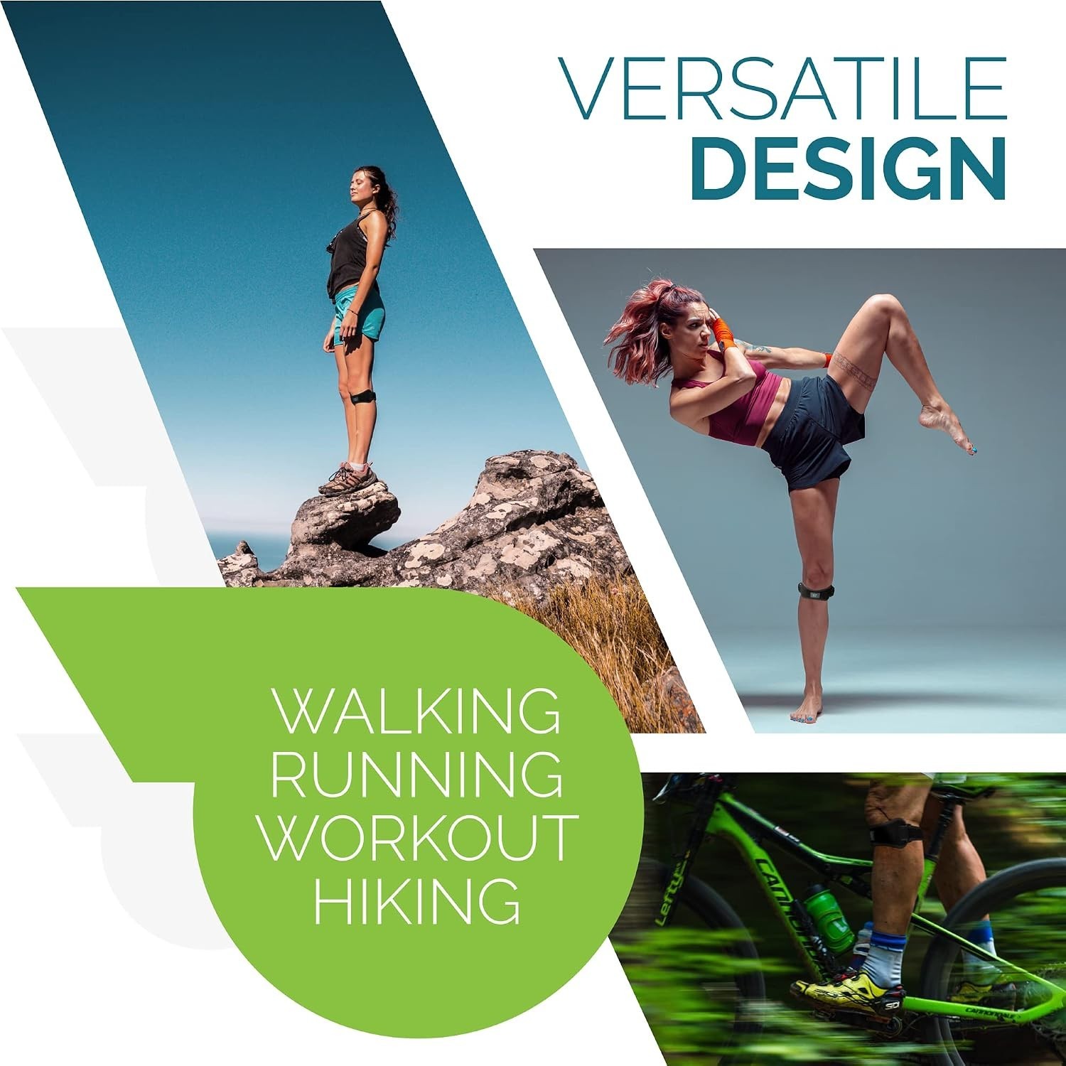 Adjustable Patella Strap Knee Brace – Pack of 2 for Arthritis & Athletic Support