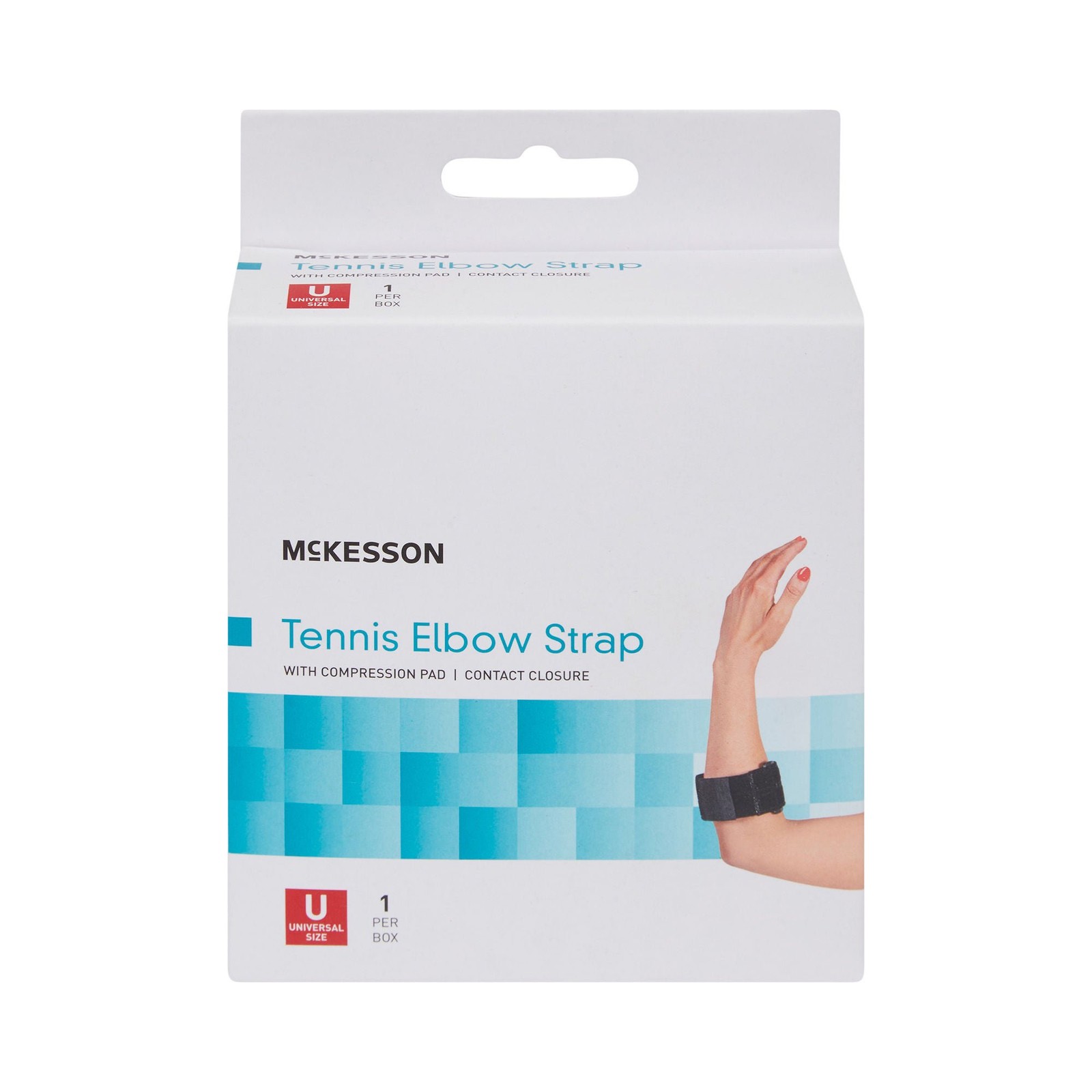 McKesson Elbow Support Strap One Size Up to 18″ Circumf. Left or Right Elbow