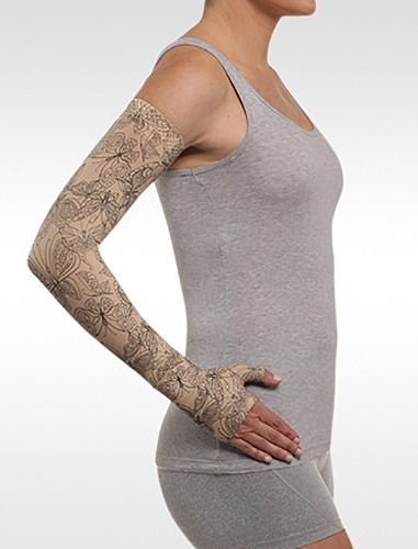 BUTTERFLY HENNA BEIGE Dreamsleeve Compression Sleeve JUZO Gauntlet Option ANY SZ