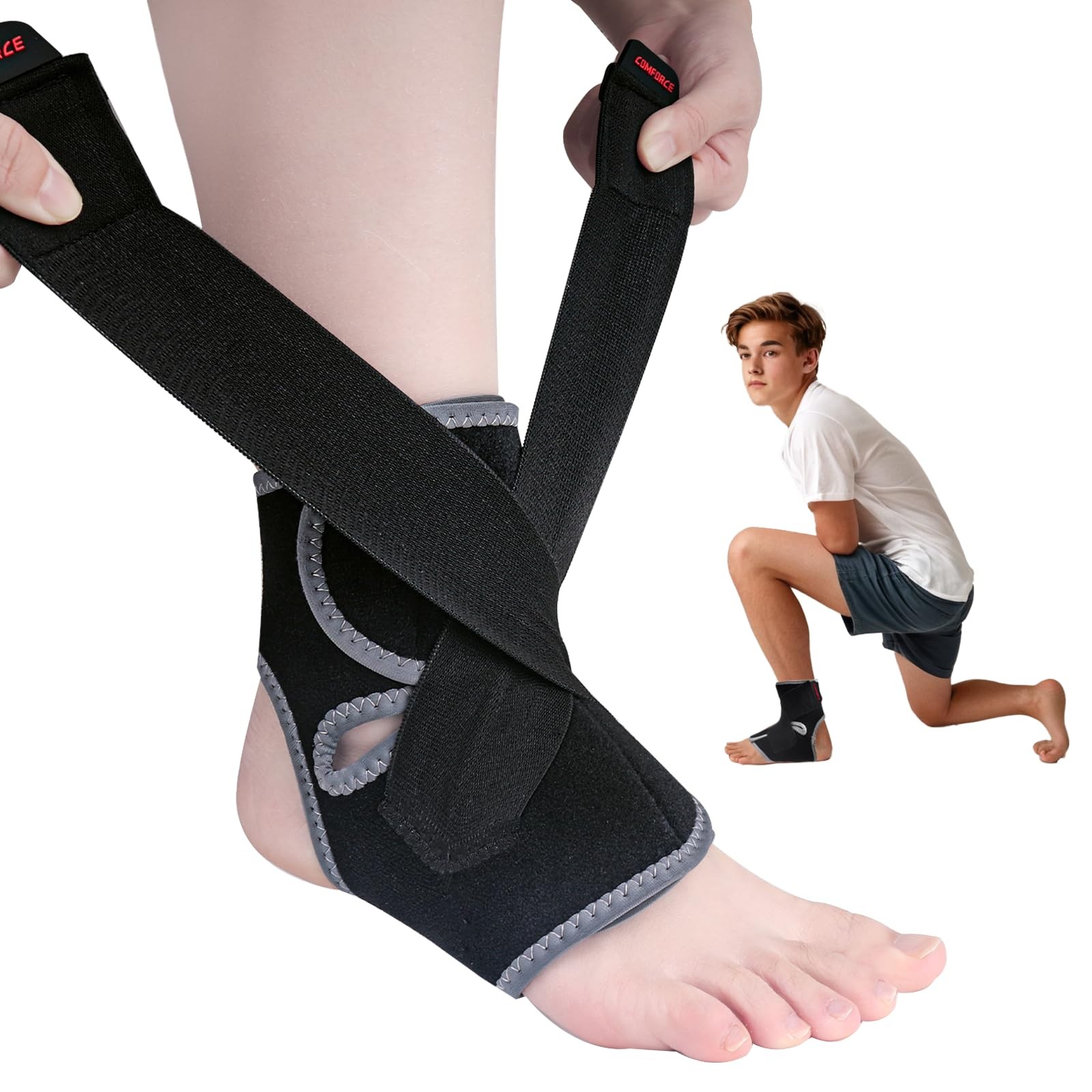 Ankle Support Brace,Breathable Neoprene Ankle Brace for Kid, Adjustable Soft …