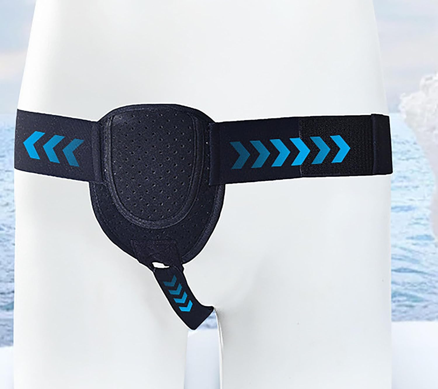 Hernia Belt for Men, Medium Size Adjustable Waist Strap with Removable