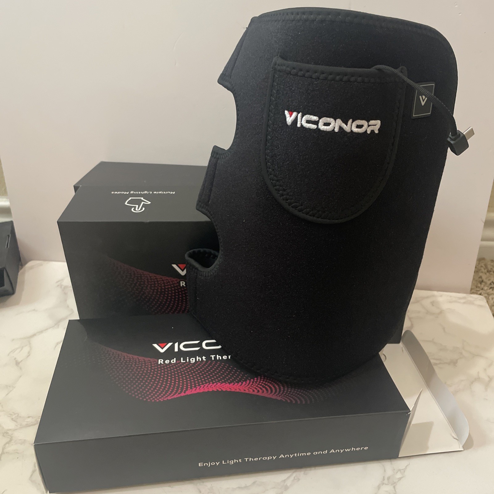 Viconor Red Light Therapy Device Wrap Infrared Knee Pain Brace Portable READ