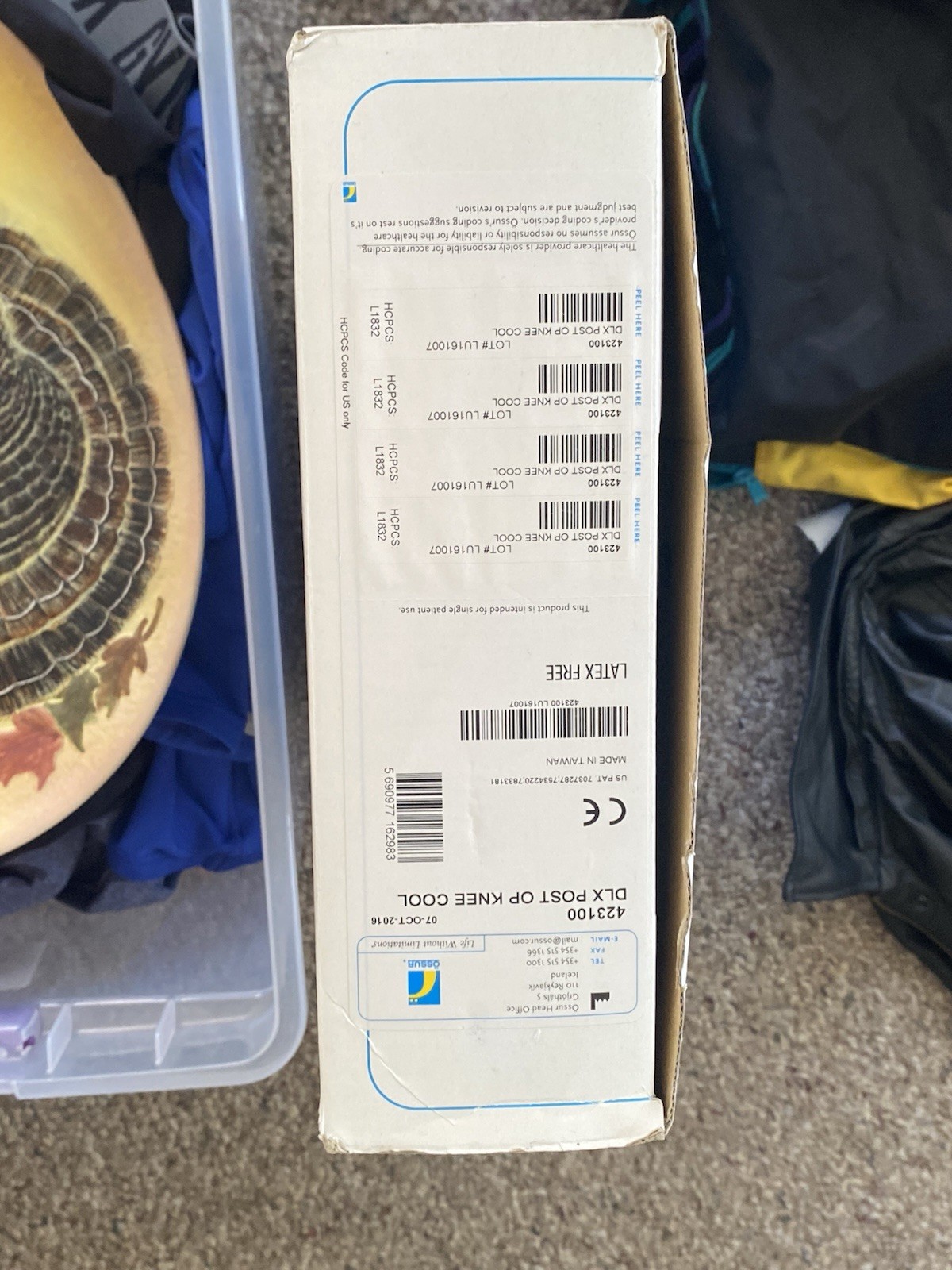 Ossur Rebound Post-Op Knee Brace Pediatric ROM Immobilizer ACL Meniscus Recovery