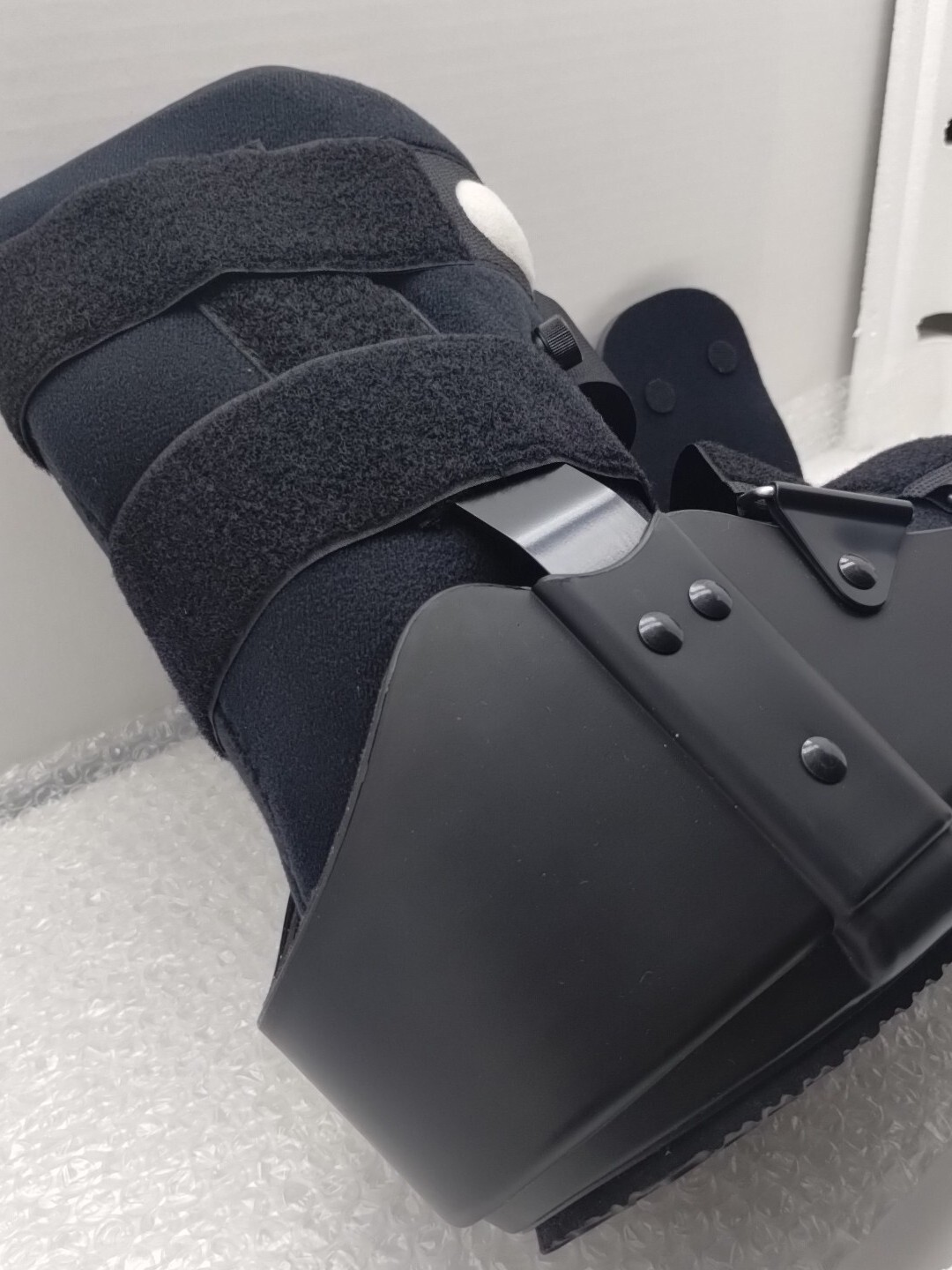 Jewlri Short Air Walker Fracture Boot Large Black Inflatable Aluminum Brackets