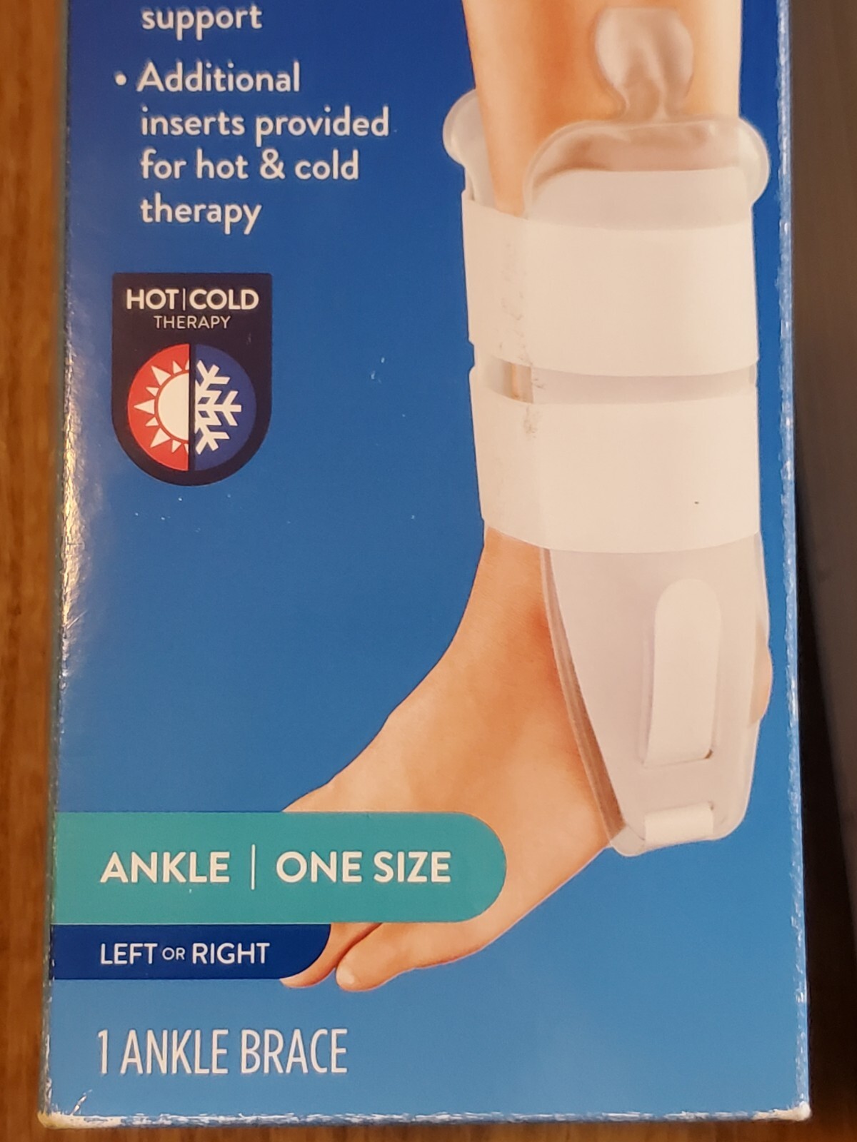 New Walgreens Adjustable Stirrup Ankle Brace, Fits Left or Right Foot One Size