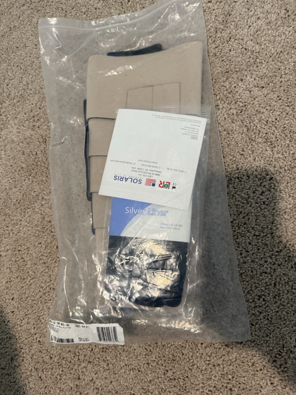 Beige Calf Medium 35 cm Compression Wrap