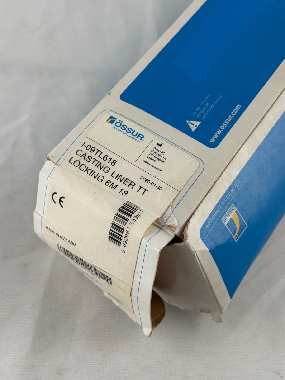 Ossur Casting Liner TT Locking 6M 18 Prosthetic I-09TL618