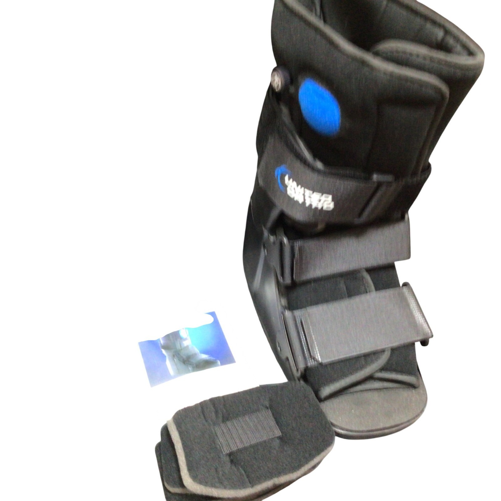 United Ortho Air Stabilizer Ankle Brace adult Small Black Adjustable Support