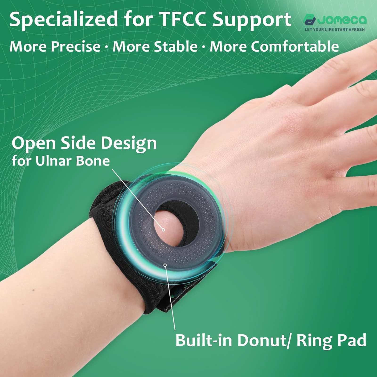 Wrist Brace for TFCC Tears Support Ulnar Side Pain DRUJ Stability Repetitive Use
