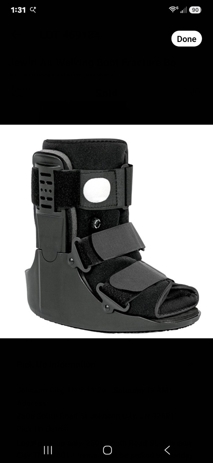 New Jewlri Air Walking Boot Fracture Boot Short Walker Protection Size Small
