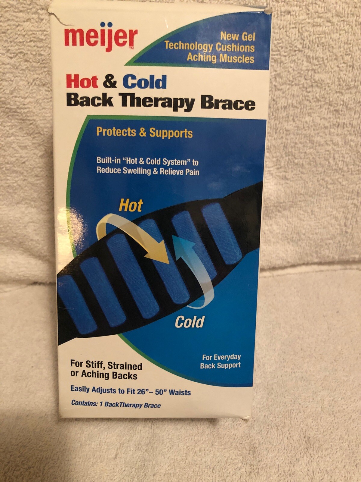 Meijer Brand Hot Cold Back Therapy Brace